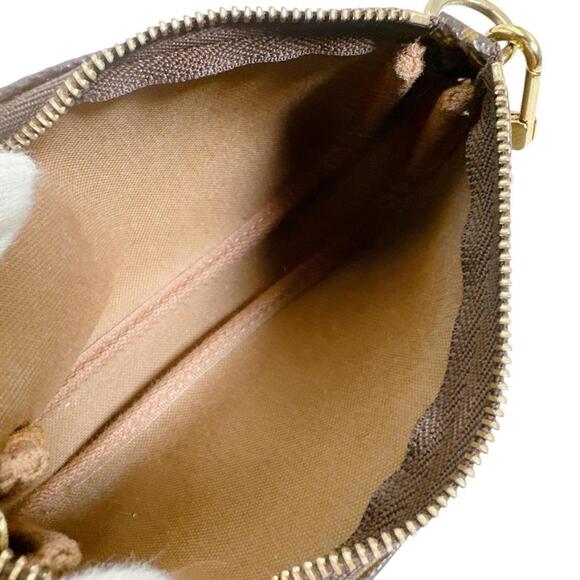 LOUIS VUITTON Authentic Brown Monogram Canvas Pochette Pouch - Picture 9 of 12